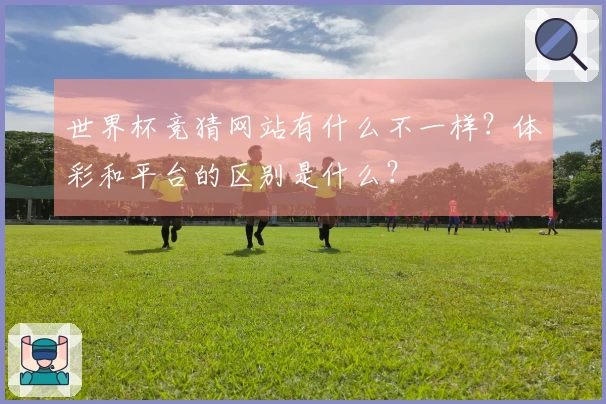 世界杯竞猜网站有什么不一样？体彩和平台的区别是什么？